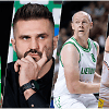 Mindaugas Lukauskis, Linas Kleiza, Ramūnas &Scaron;i&scaron;kauskas ir Martynas Gecevičius