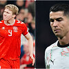 Rasmusas Hojlundas ir Cristiano Ronaldo