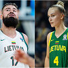 Jonas Valančiūnas ir Justė Jocytė