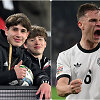 Kamuolį Joshua Kimmichui greitai padavęs paauglys (kairėje) i&scaron;garsėjo