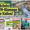 Italijos ir kitų &scaron;alių spauda mirgėjo skambiomis antra&scaron;tėmis po italų fubolininkų pralaimėjimo bosniams.
