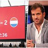 Rezultatas pirmojo kėlinio pabaigoje ir Rafaelis van der Vaartas
