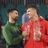Novakas Džokovičius ir Jakubas Men&scaron;ikas