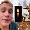 Nerijus Ambajevas-Niežas, laidotuvių akimirka, žvakė