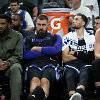 I&scaron; kairės: Malikas Monkas, Jonas Valančiūnas, Zachas LaVine'as, Domantas Sabonis