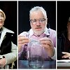 Aktoriai Vaiva Mainelytė, Giedrius Savickas ir Vytautas Anužis