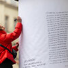 Autisti&scaron;kų vaikų tėvai Vilniuje surengė performansą