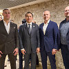 Lietuvos bokso federacijos vadovai su Genadijumi Golovkinu