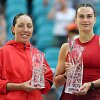 Jessica Pegula ir turnyro Majamyje čempionė Aryna Sabalenka