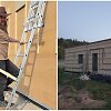 Renaldas savo rankomis stato modulinį namelį
