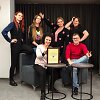 Bibliotekos komanda, i&scaron; kairės &ndash; Andrija Petkevičiūtė, Aurelija Sukadelskaitė, Indrė Navickė, Viktorija Ju&scaron;kienė, Vida Gri&scaron;manauskienė (sėdi), Gedvydas Kak&scaron;tys (sėdi)