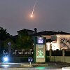 Į Dubajų krentanti raketa