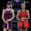 Jelena Rybakina ir Aryna Sabalenka