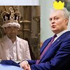 Gitanas Nausėda ir Ponas Bynas (aktorius Rovanas Atkinsonas)