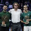 Novakas Džokovičius, Stefanos Tsitsipas ir Lorenzo Musetti