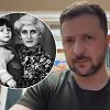 Volodymyras Zelenskis ir jo mama Rima