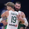Jonas Valančiūnas ir Mindaugas Kuzminskas