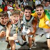 Lietuvos rinktinės triumfas, iš kairės &ndash; T.Rudys, N.Vitkauskas, T.Augustauskas, I.Leščiauskas