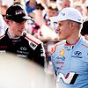 E.Evansas ir O.Tanakas. WRC organizatorių &bdquo;facebook&ldquo; puslapyje patalpinta nuotr.