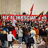 Protestas katedros aik&scaron;tėje
