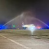 Oro bendrovės &bdquo;Israir&ldquo; inauguracinis atvykimas į Vilniaus oro uostą pernai birželį