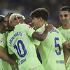 &bdquo;Barcelona&ldquo; žaidėjai &scaron;venčia įvartį
