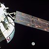 Erdvėlaivio &bdquo;Orion&ldquo; per misiją &bdquo;Artemis 1&ldquo; 2022-aisiais užfiksuotas vaizdass