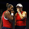 Taylor Townsend ir Jessica Pegula
