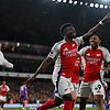 Bukayo Saka džiaugsmas
