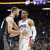 Domantas Sabonis ir Russellas Westbrookas