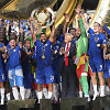 &bdquo;Chelsea&ldquo; futbolininkai ir Donaldas Trumpas