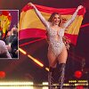 Ispanijos atstovė &bdquo;Eurovizijoje&ldquo; Melody ir žurnalistai media centre