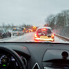 Žiemą ypač svarbu laikytis saugaus atstumo tarp transporto priemonių