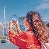 Turistė Dubajuje