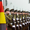 Vokietijos gynybos ministrės pasitikimo ceremonija