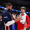 Jonas Valančiūnas ir Matas Buzelis