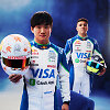 &bdquo;Visa Cash App Racing Bulls&ldquo; F1 komandos pilotai: Yuki Tsunoda ir Isack Hadjar
