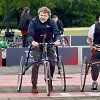 Benediktas Vanagas ir Danas Sodaitis varžosi bėgime su triračiais