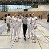 I&scaron; kairės: Grytė Sto&scaron;kutė, Patricija Vitonė, trenerė Viktė Ažukaitė, Juliana Ewert ir Neida Maziliauskaitė
