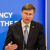 ES ekonomikos komisaras Valdis Dombrovskis  / Yiannis Kourtoglou / REUTERS