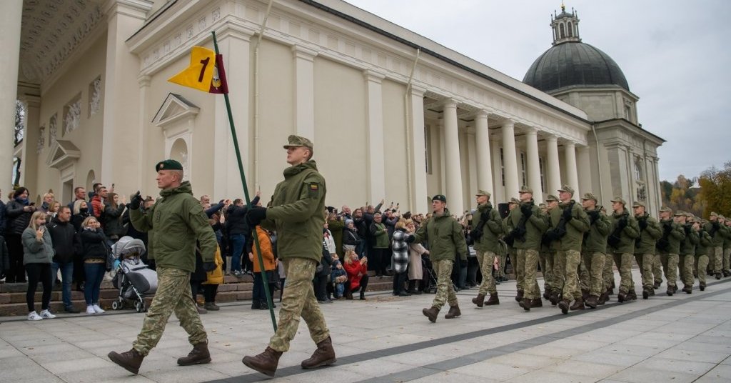 The cadets of the Military Academy will solemnly swear to serve the state of Lithuania