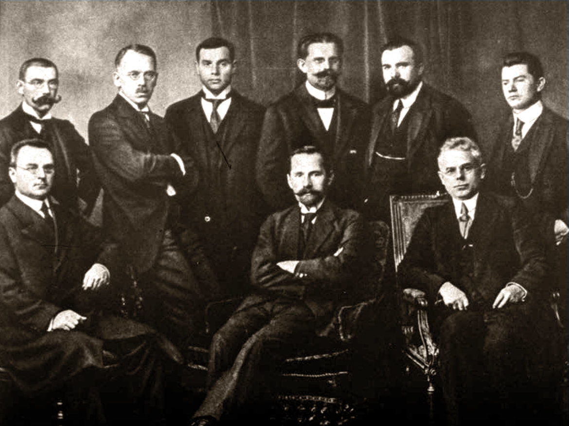 Lietuvos valstybės veikėjai Berlyne. 1918 m. spalis.
