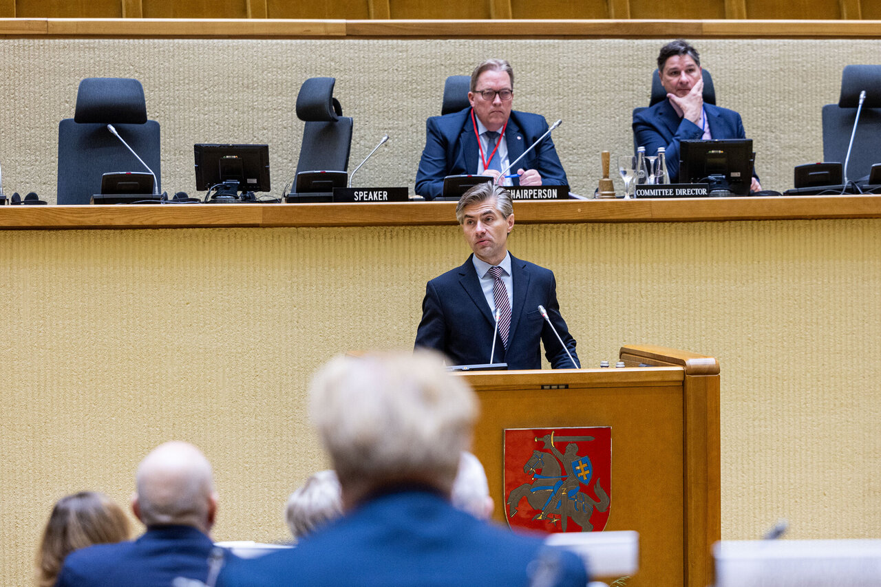Rumunijoje į namą pataikius Rusijos dronui, Kęstutis Budrys sako, kad NATO turi reaguoti stipriau