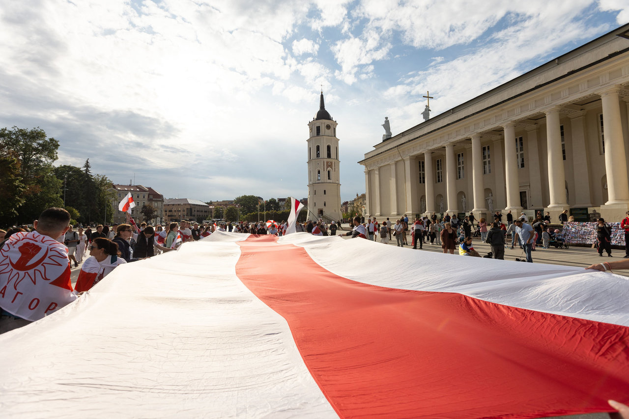 Laisvės dieną Vilniuje minintys baltarusiai: tikime, kad tai darysime ir savo šalyje