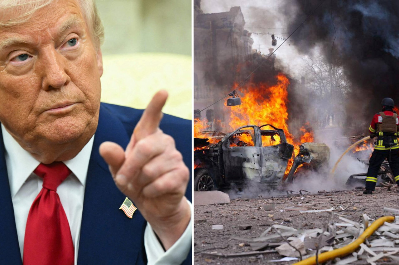 Trumpas atsakė, ar įves naujas sankcijas Rusijai po smūgio Sumams
