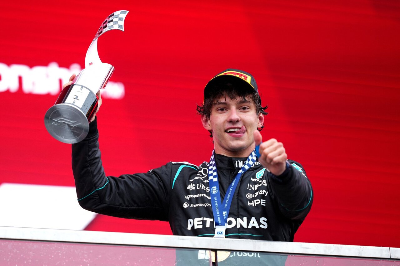 Laimės kūdikis Antonelli pasinaudojo Russello nesėkme Kanados F1 GP
