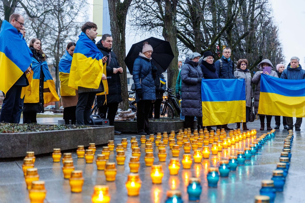 Sekmadienį Kaune – žuvusiems Ukrainos laisvės gynėjams pagerbti skirta akcija