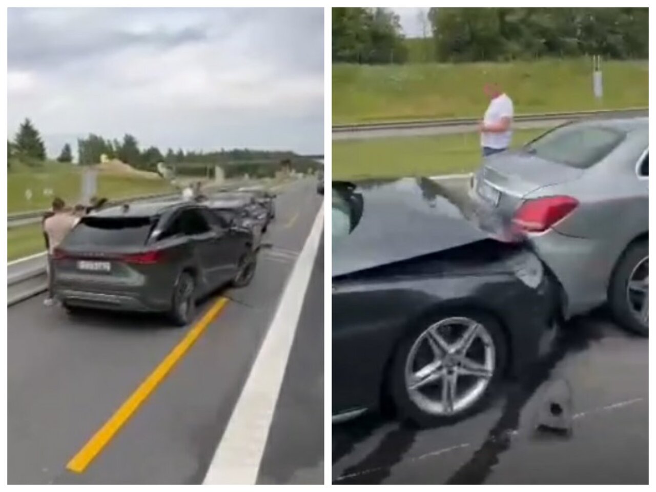 Magistralėje – keli susidūrę automobiliai
