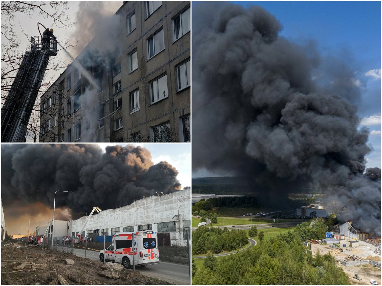 Keturi dideli gaisrai, kurie pastaraisiais metais tapo pavojingu išbandymu Lietuvos ugniagesiams