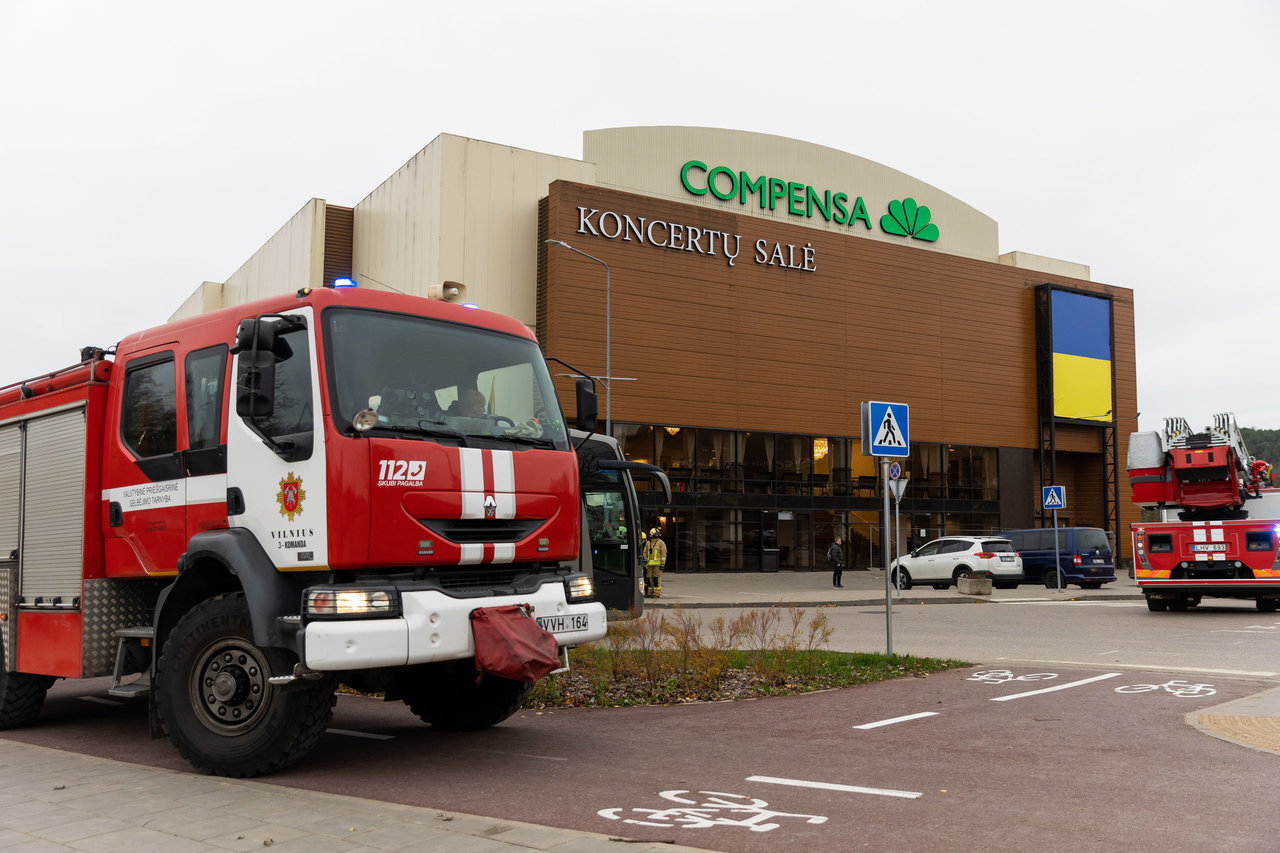 Vilniaus „Compensa“ koncertų salėje degė kondicionierius, gaisras greitai užgesintas